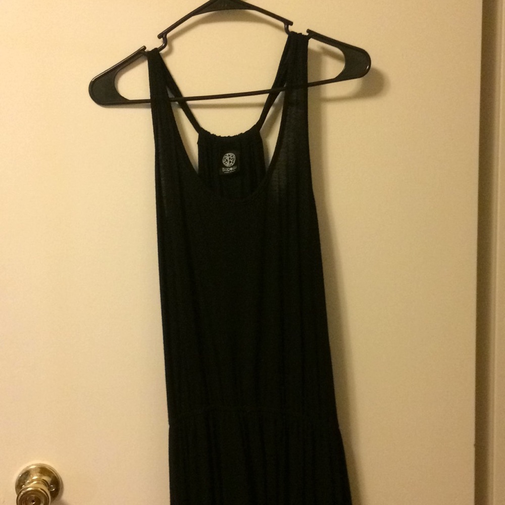 Black maxi dress